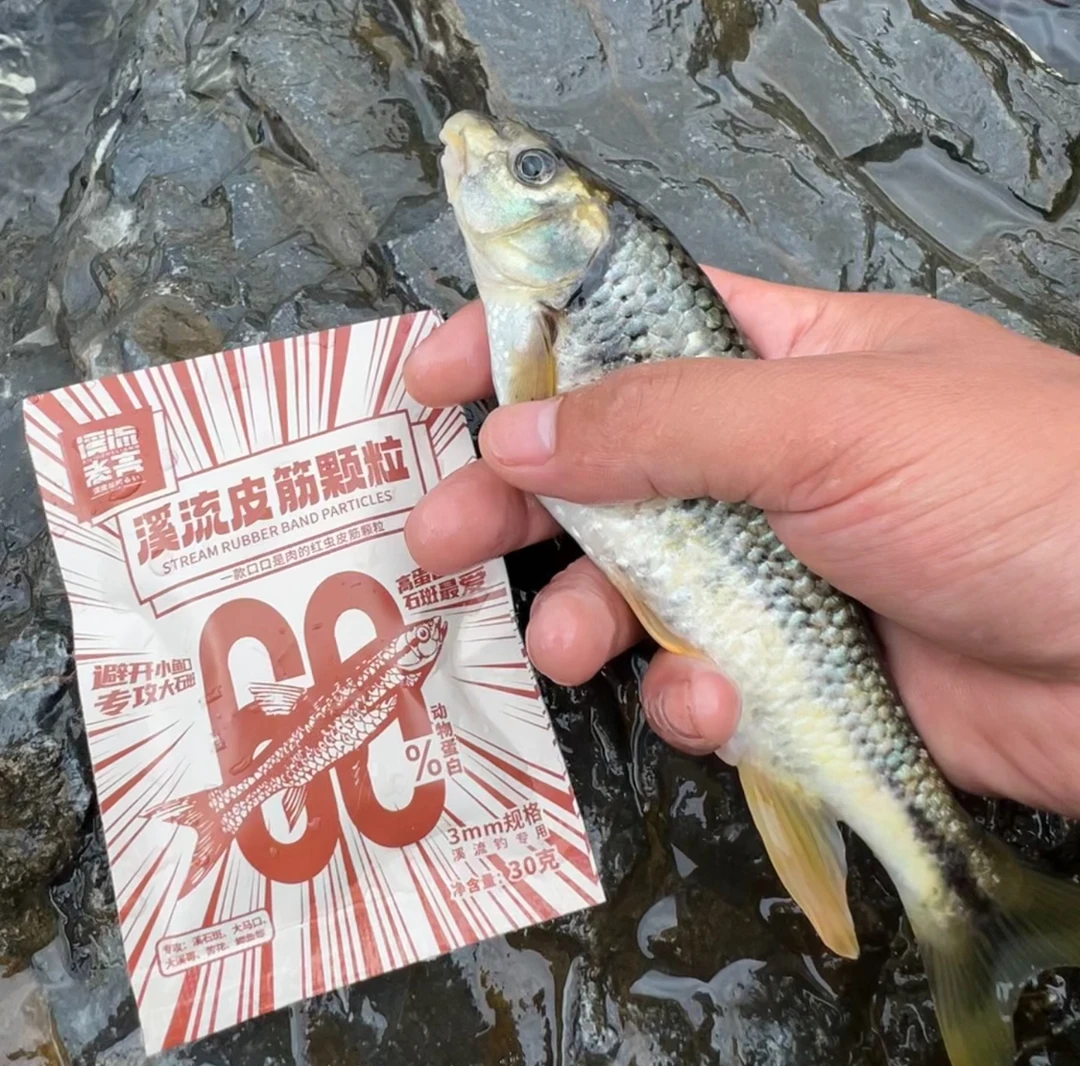 溪流者亮（皮筋颗粒）60%蛋白0.25mm规格避开小鱼口专攻石斑