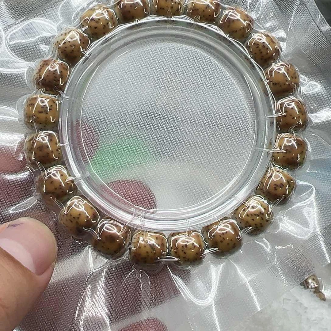 星月菩提手串171高端火烧云星月菩提单圈1.1