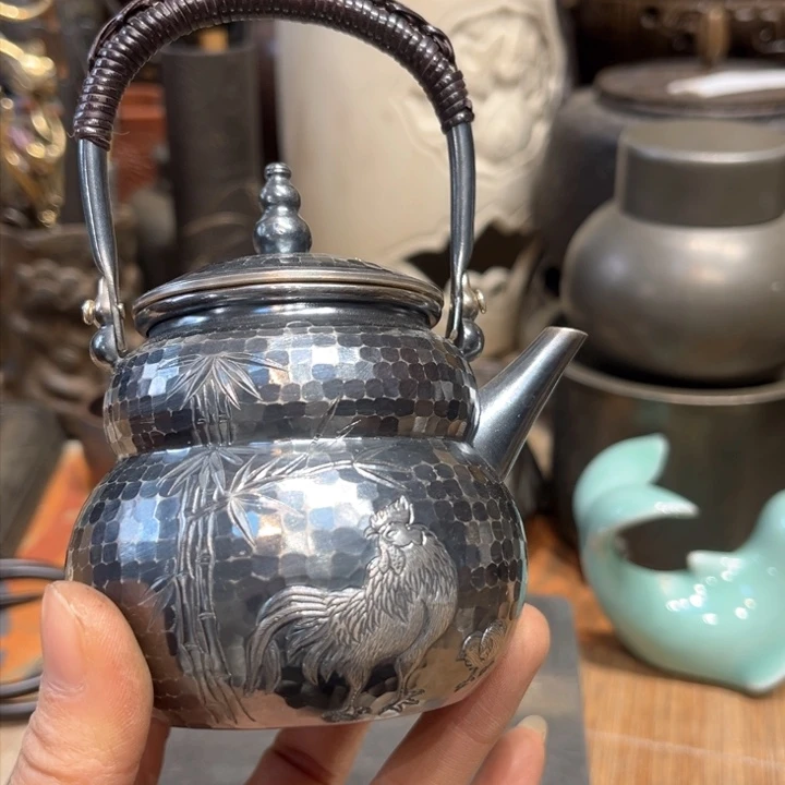 蜜安罐瓷香炉锡茶则