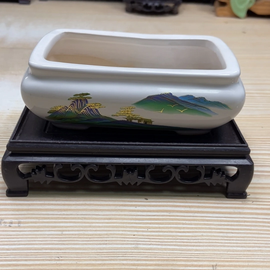 瓷片陶瓷花盆陶瓷艺术