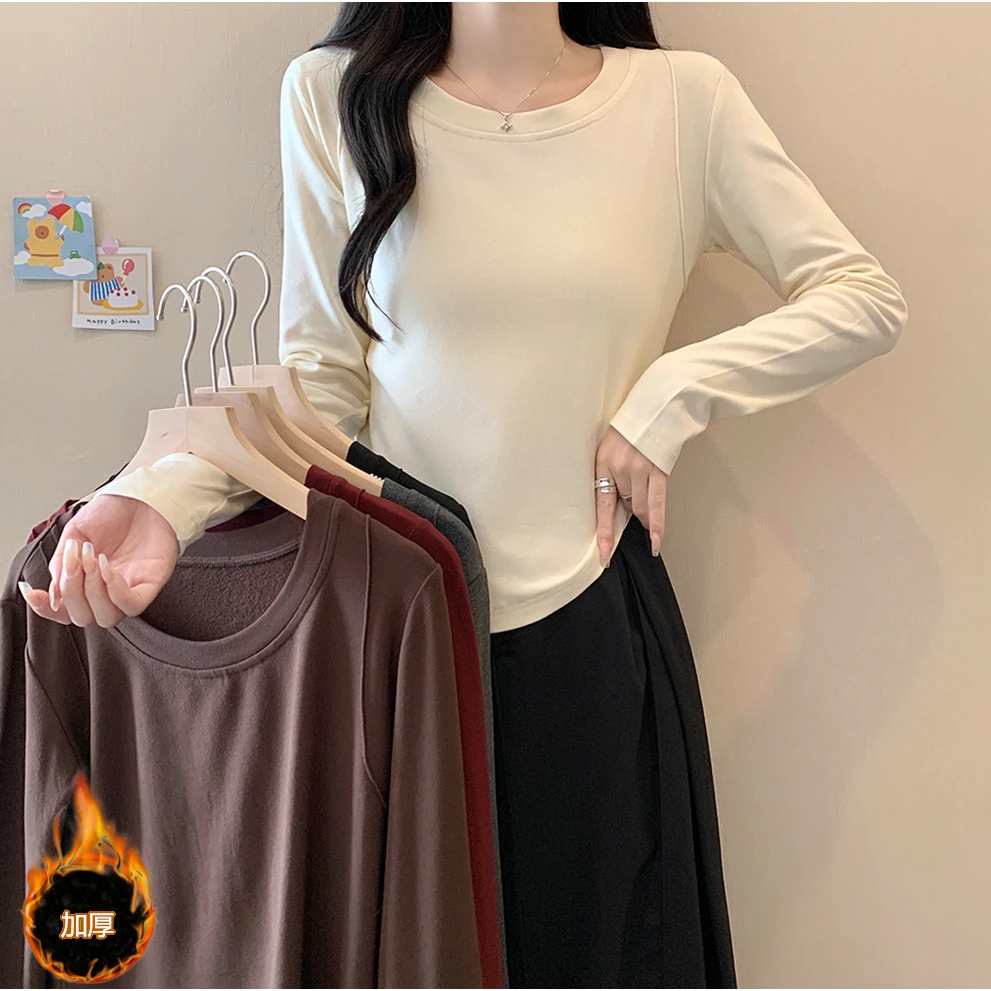 2025秋季大码女装新款长袖打底衫上衣 2988