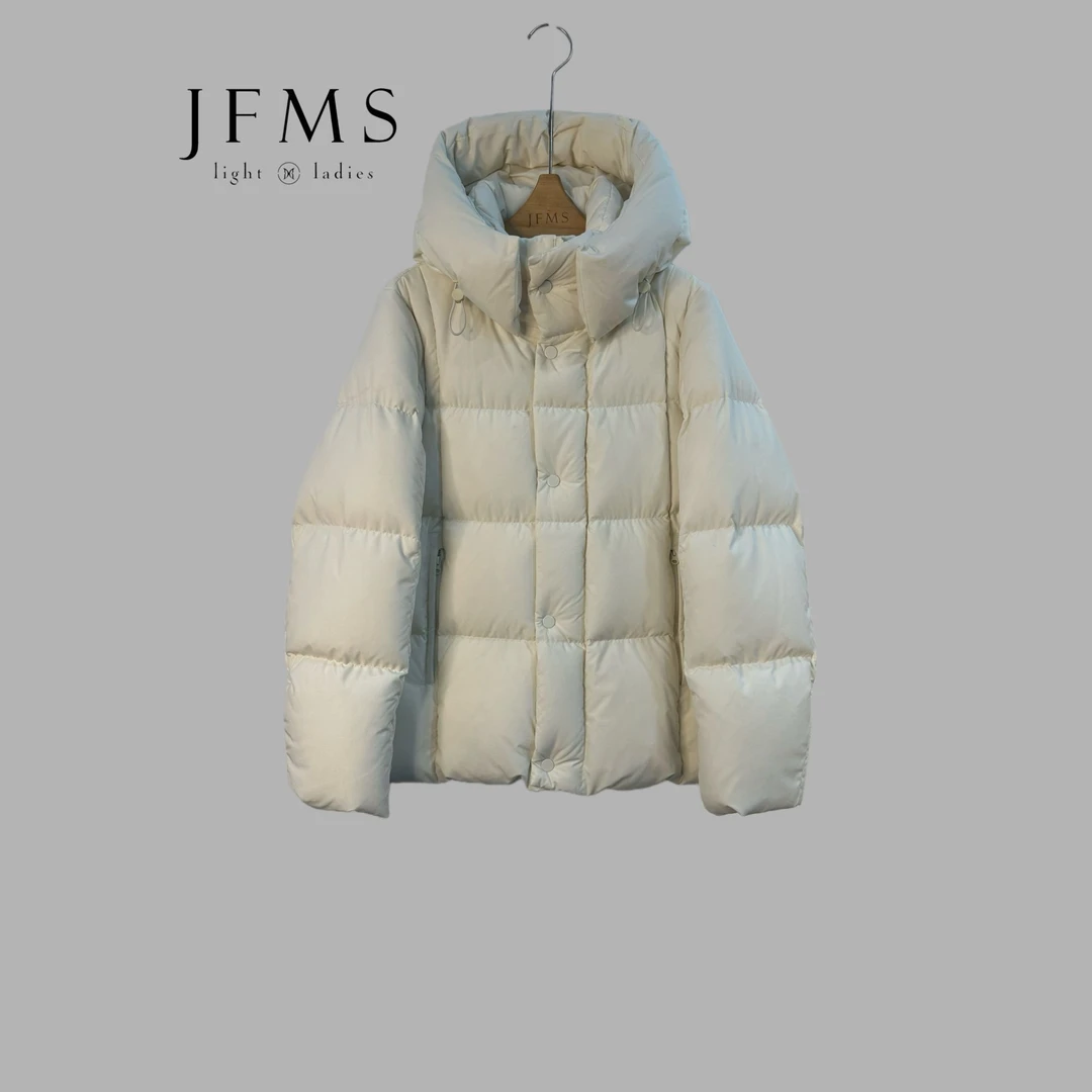 JFMS【新】蒙某口情侣款加厚保暖短款轻奢风桑95鹅绒服男女同款Y080