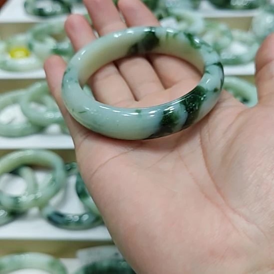 河***草透闪石-蛇纹石玉未镶嵌手镯