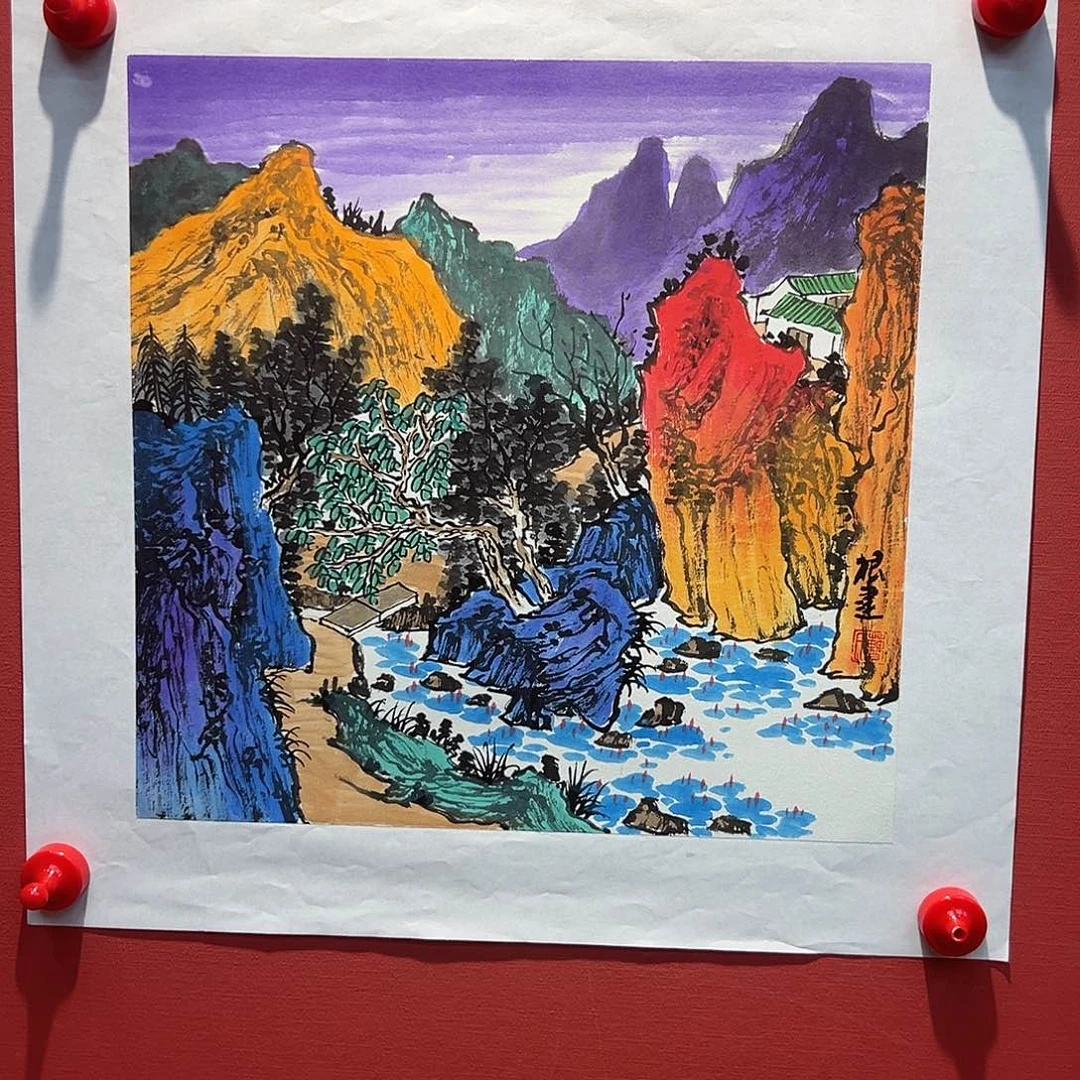 国画曹根建国画作品