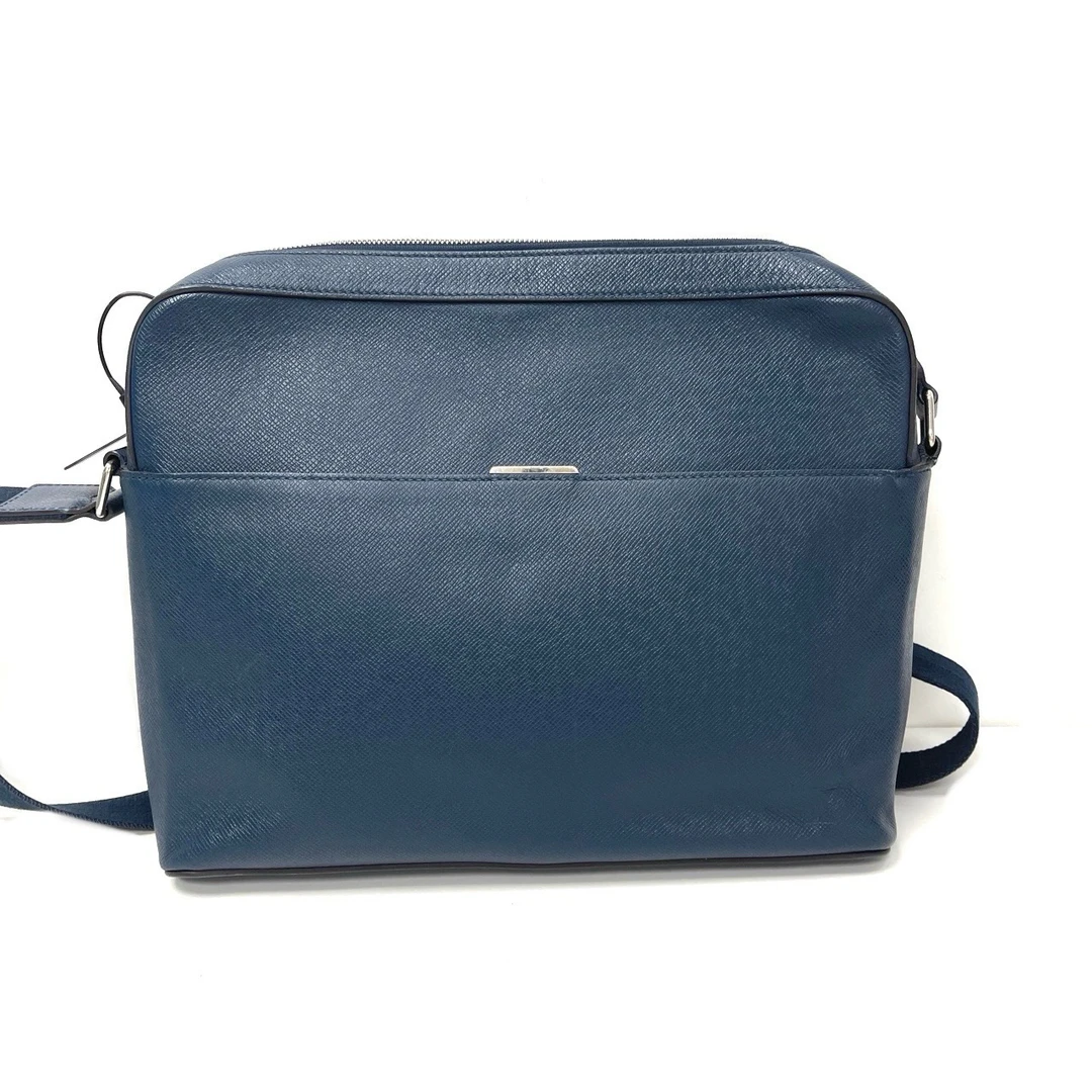 95新 LouisVuitton/路易威登 LV蓝色全皮单肩挎包 尺寸36/27