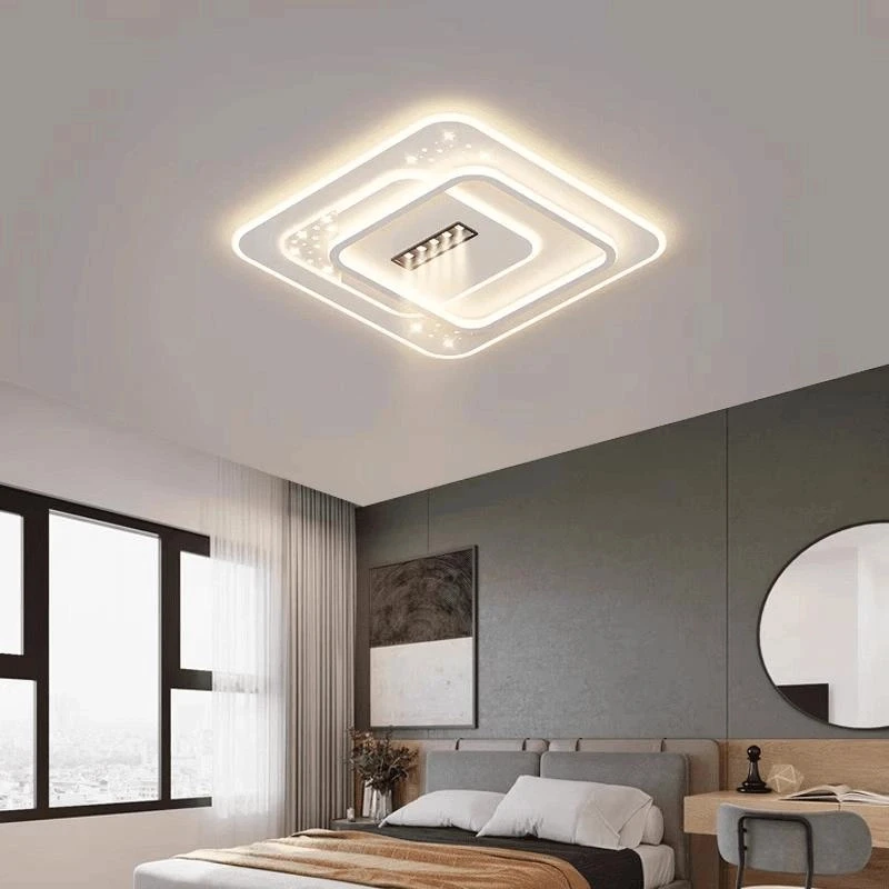 【櫻花】卧室灯吸顶灯现代简约主卧室灯饰led吸顶灯房间