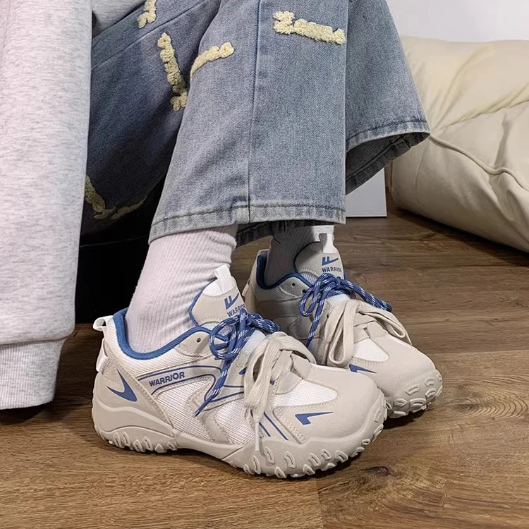 回力丑萌登山运动鞋女2025夏季新款百搭德训鞋透气网面休闲老爹鞋