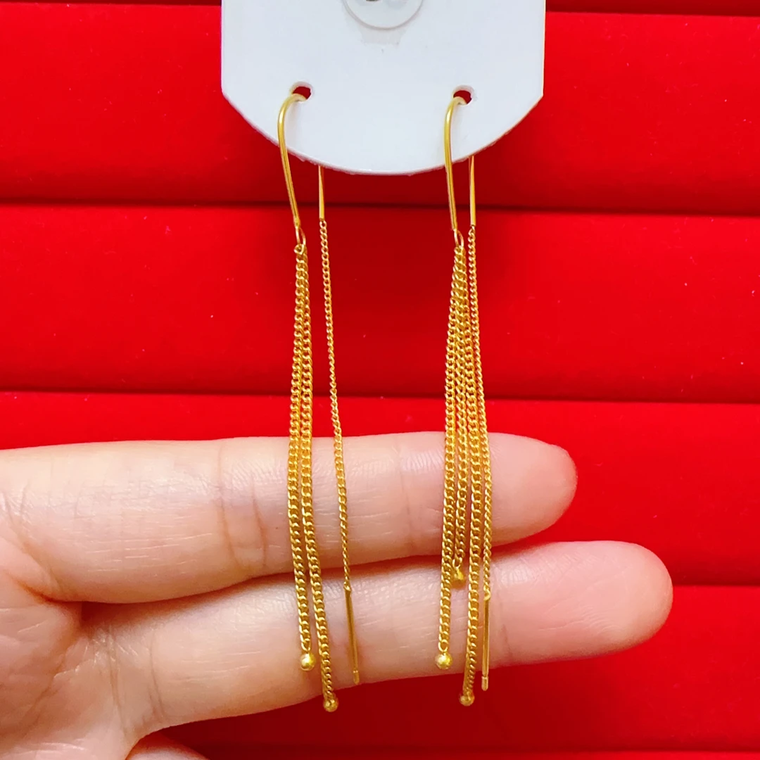 铜合金耳饰 54号原创设计金色耳线