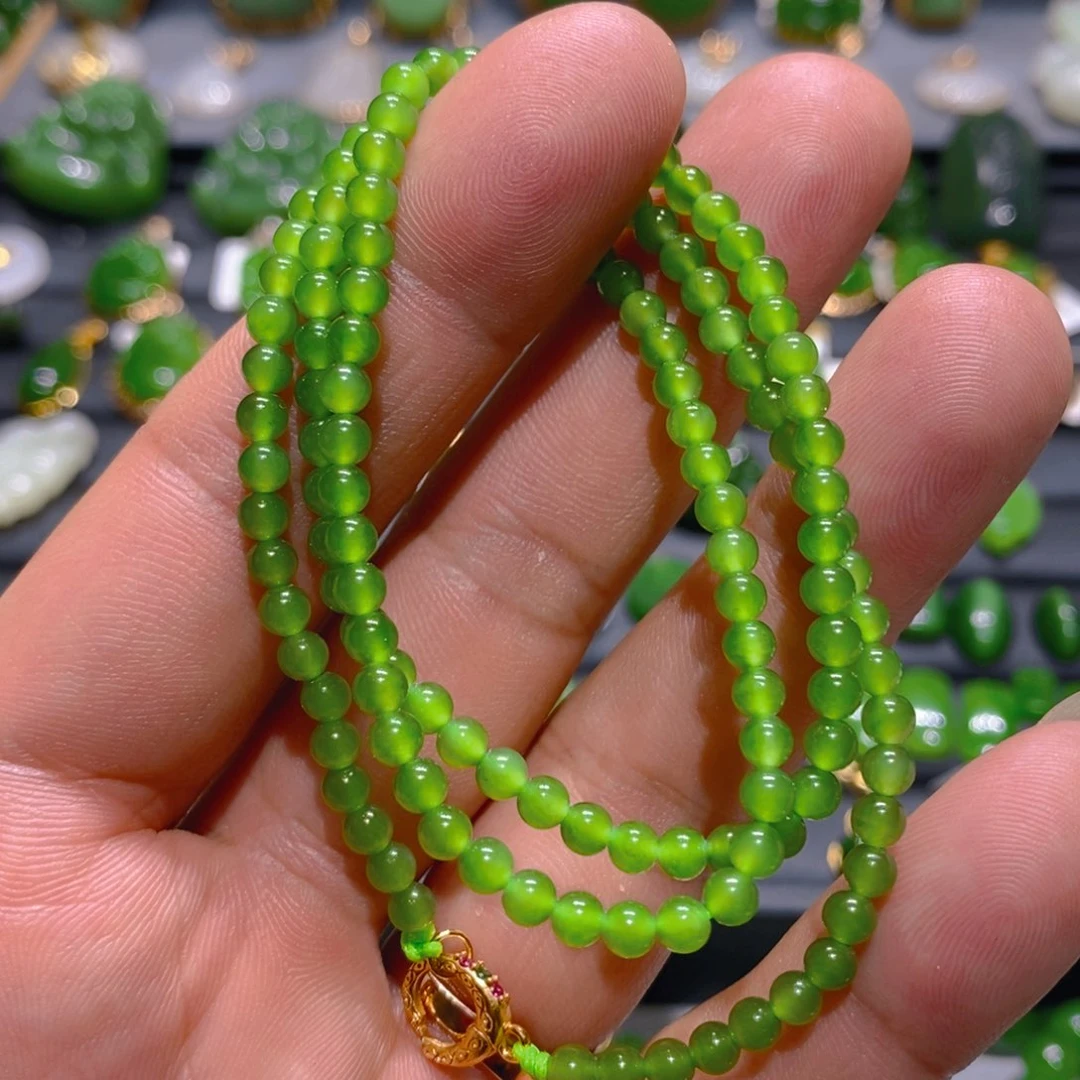 和田玉（碧玉）未镶嵌耳饰小****7
