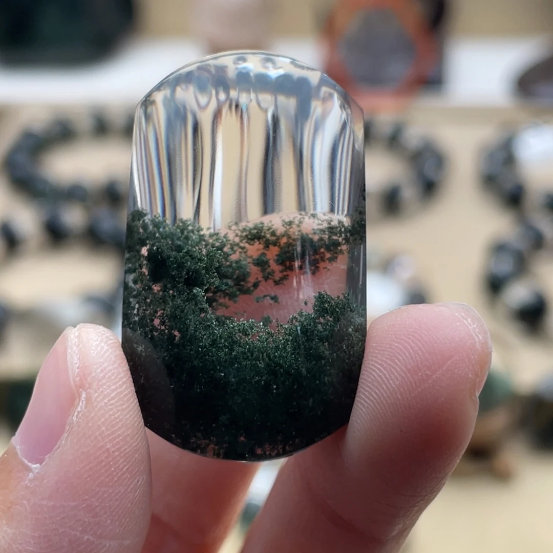 未镶嵌颈饰水晶绿幽灵吊坠