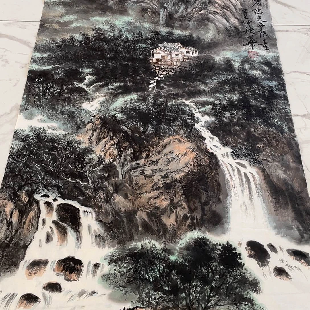 国画国画作品手绘作品