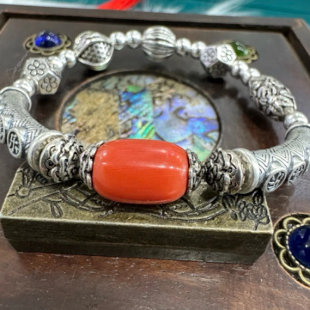 足银手链 足银真旭日时尚手链