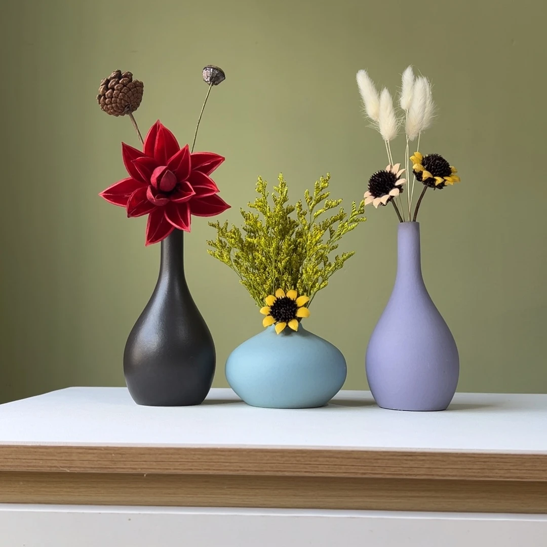 瓶花瓶带花高度20-30厘米左右