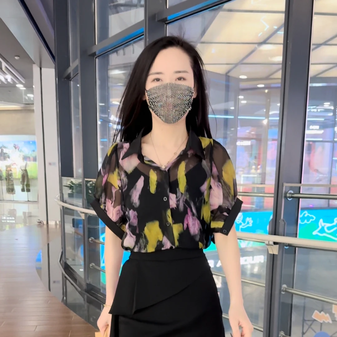 时尚百搭衬衫女宽松显瘦气质洋气衬衫上衣