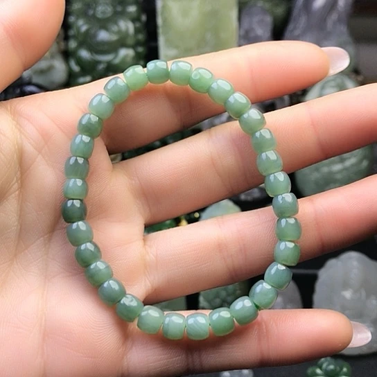 和田玉（碧玉）未镶嵌手串