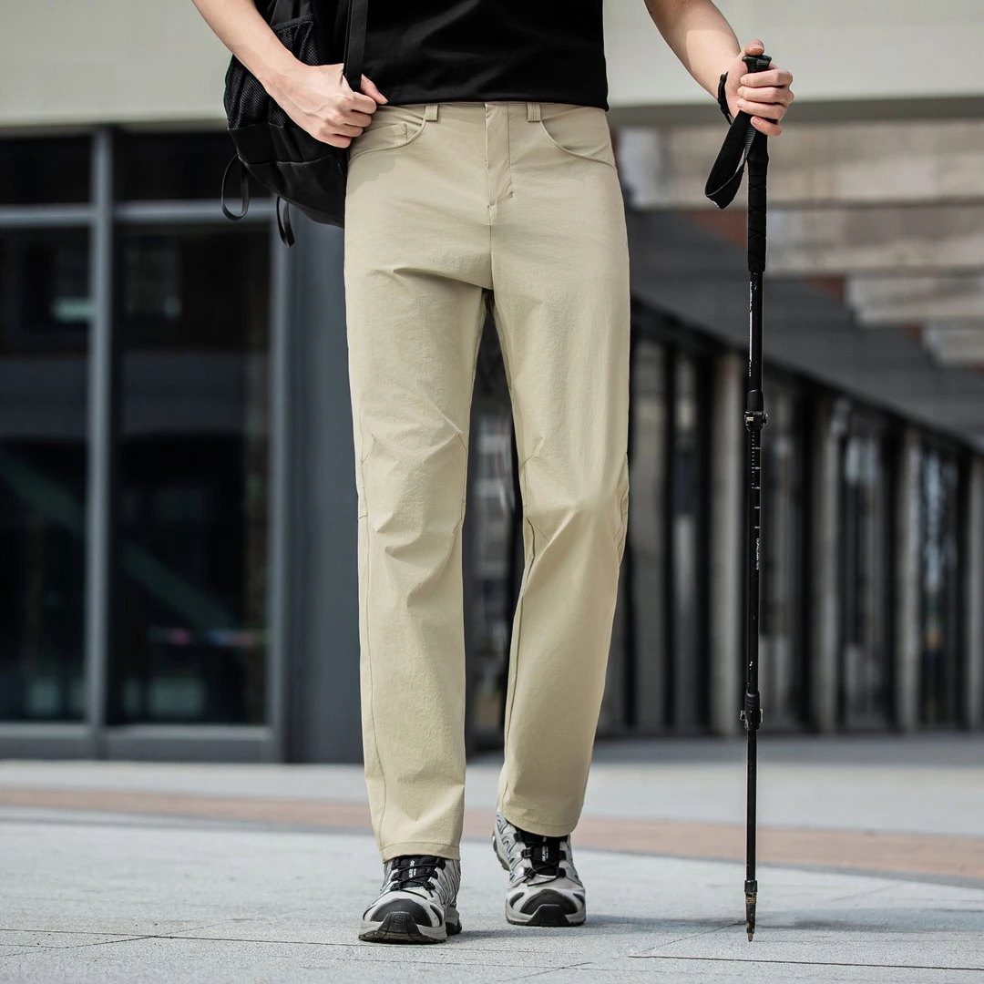 【高品质】山系春夏三防速干休闲裤弹力冰薄休闲裤男士裤子宽松户外