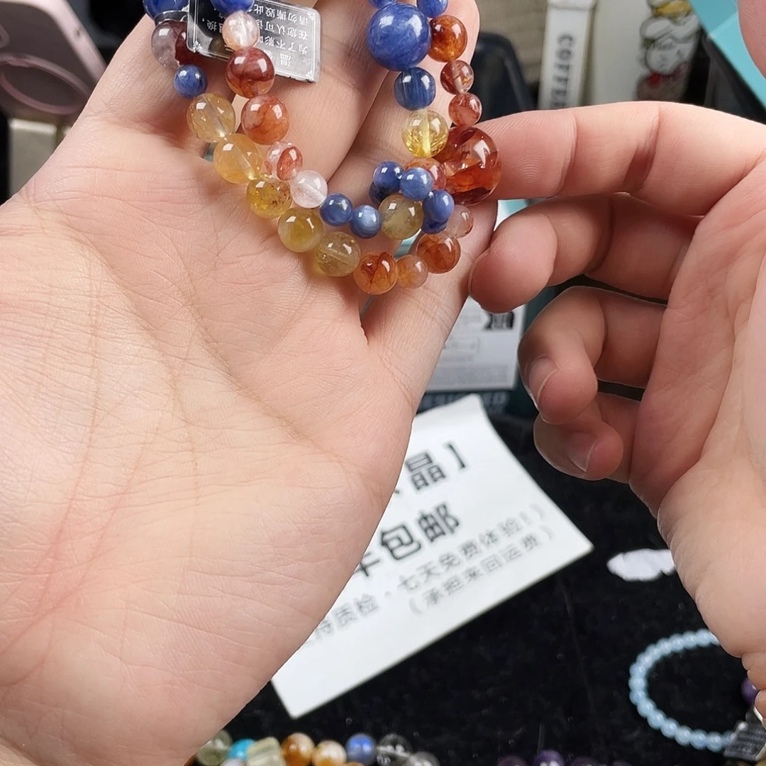 手串银S925镀金镶嵌水晶