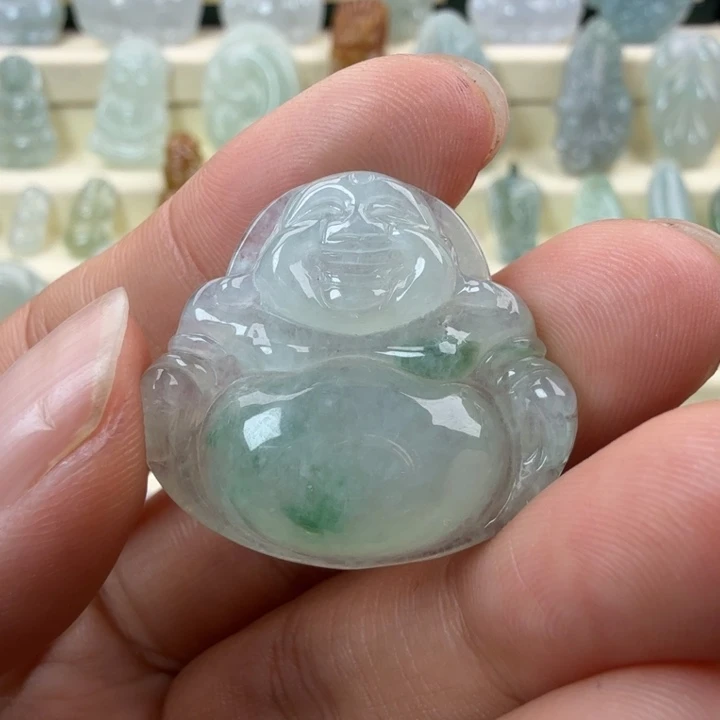 嘴***煙翡翠未镶嵌颈饰翡翠