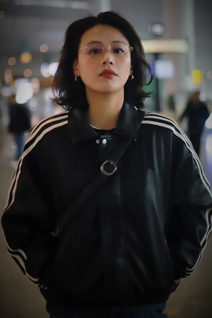 联名款休闲宽松百搭运动翻领拉链长袖男女皮衣