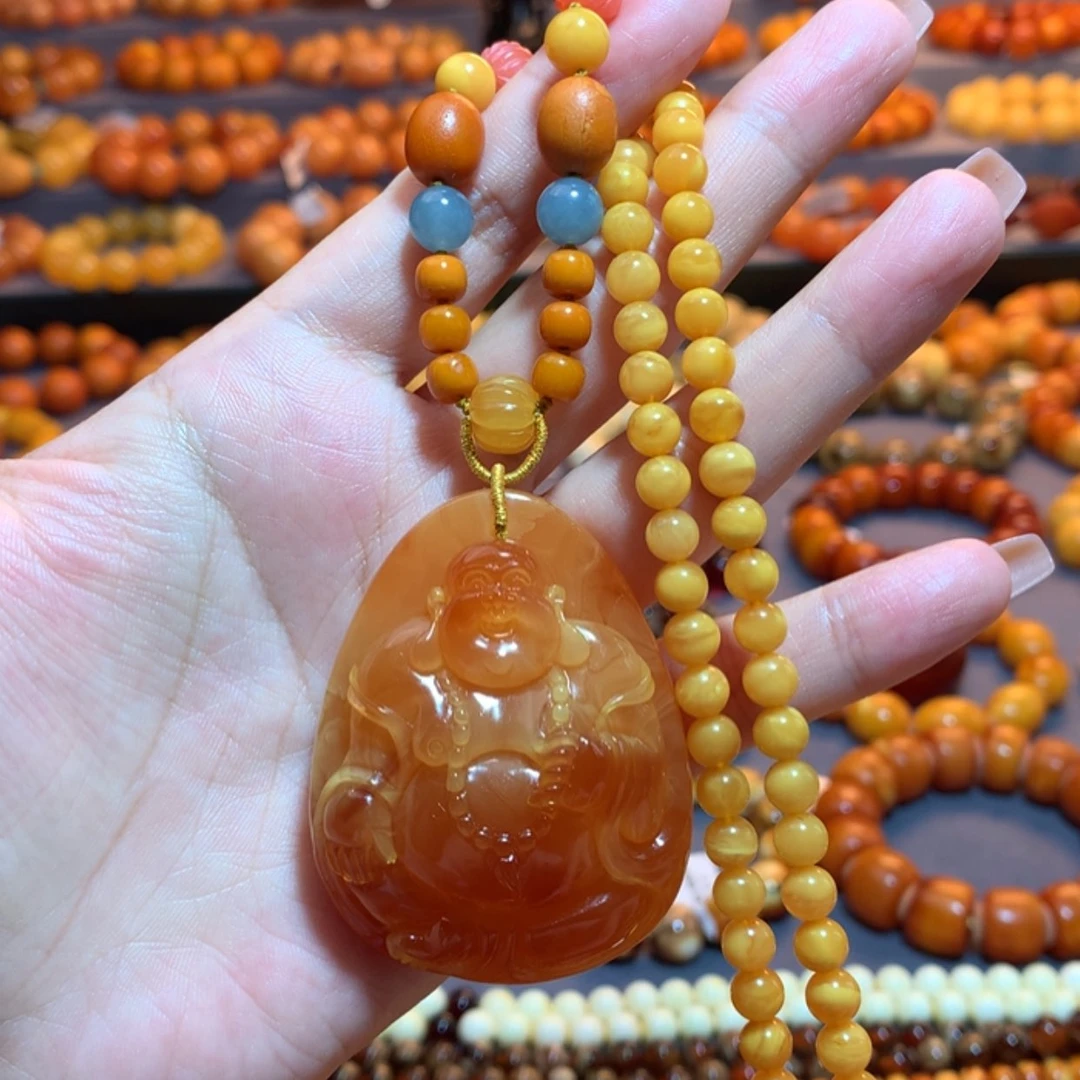 【闪购商品】蜜蜡吊坠(赠链)未镶嵌蜜蜡吊坠