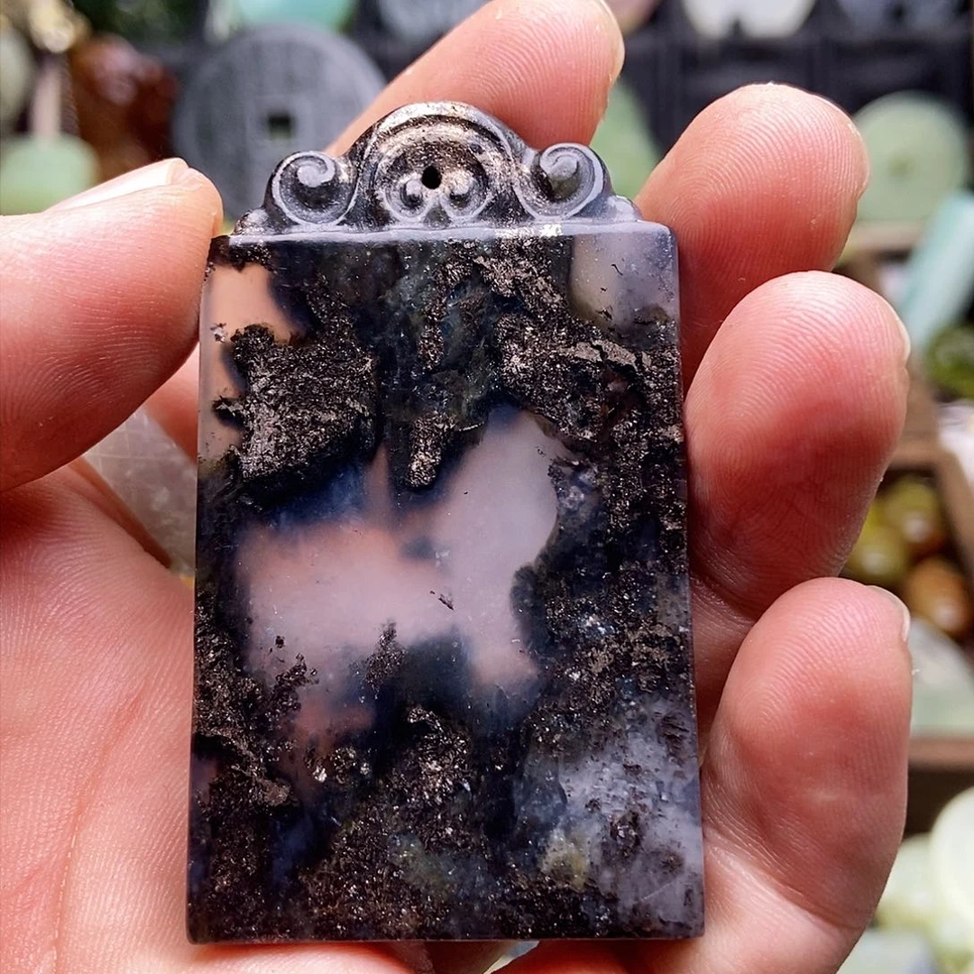 蛇纹石玉挂件未镶嵌幺**