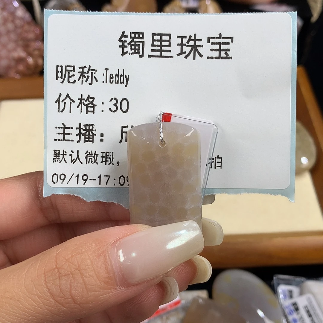 T***y吊坠(赠链)未镶嵌硅化珊瑚（珊瑚玉）