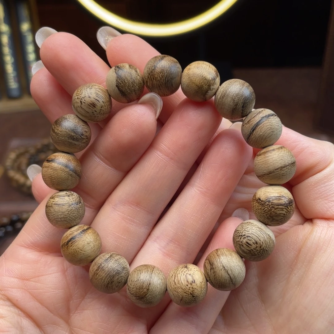 沉香手串天然野达拉干沉香1.2单圈