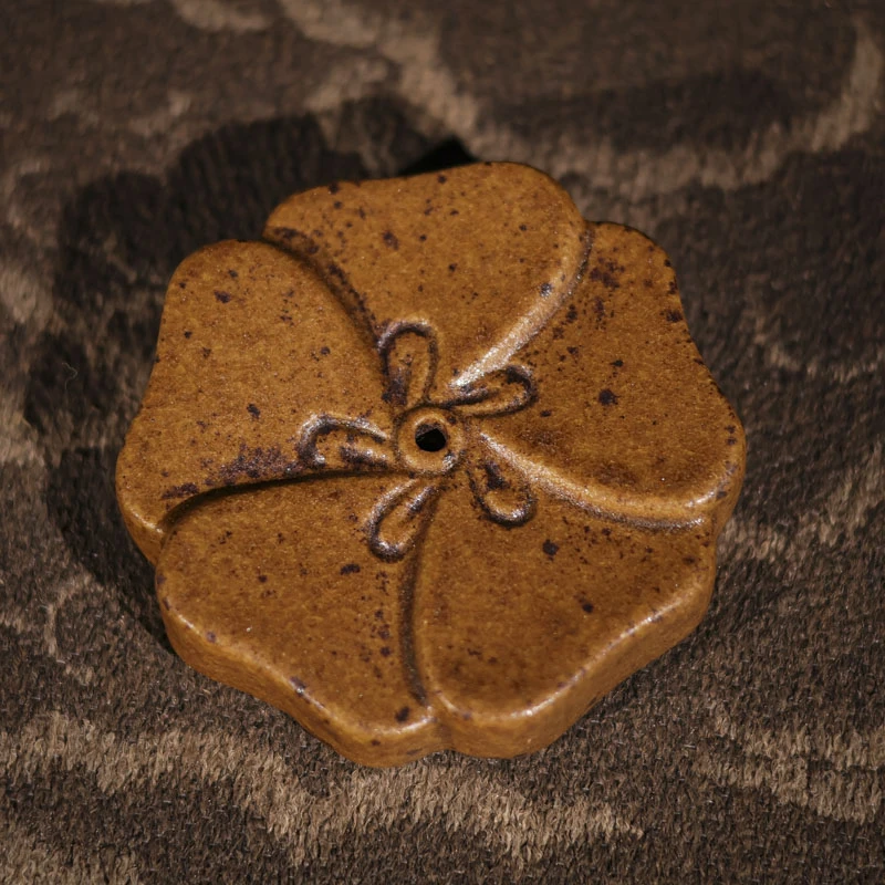 【凤庭】梅形盖置茶道器具零配（灰念0192）