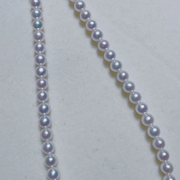 未镶嵌淡水珍珠裸珠4.5-5mm串链