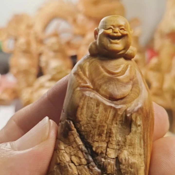 灰***7柏木（崖柏）乐乐手把件