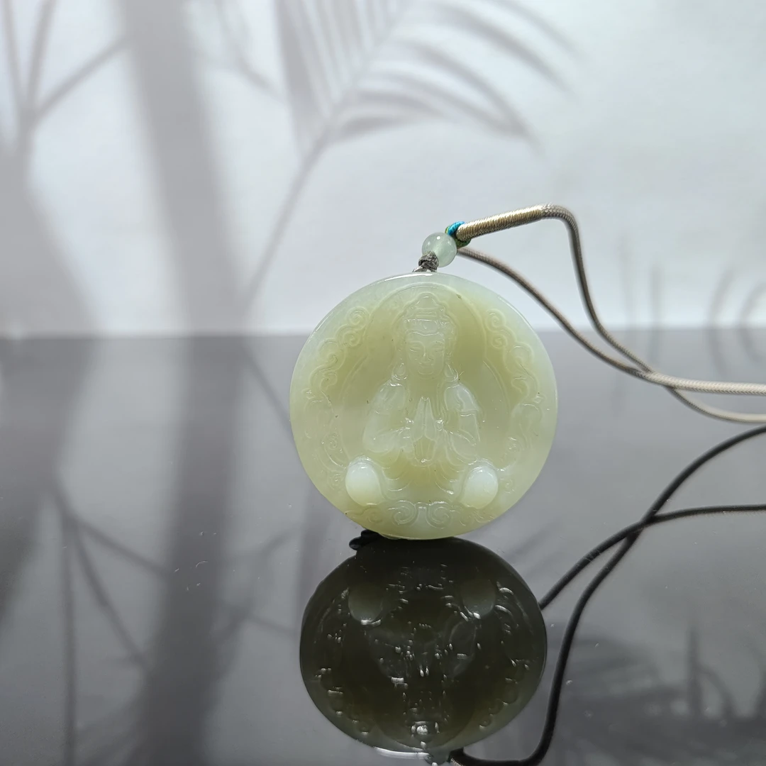 H和田玉观音吊坠0541
