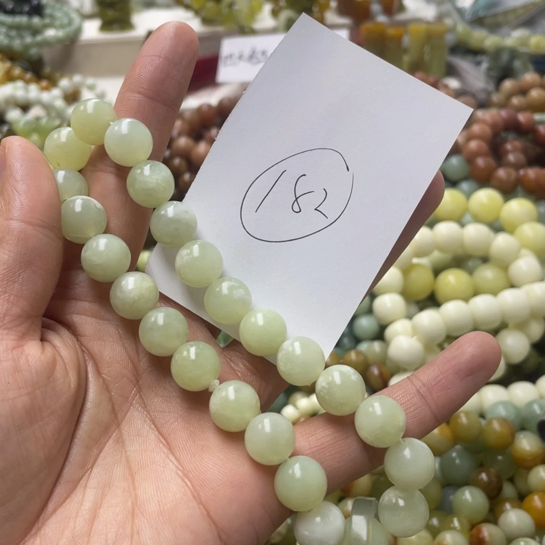 蛇纹石玉手链未镶嵌