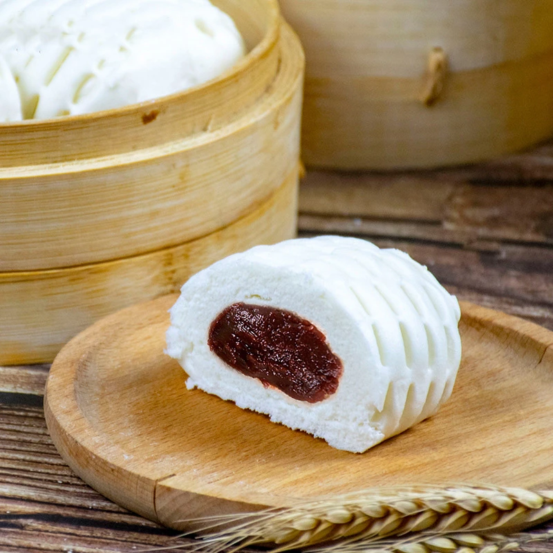 【广州茶楼同款】网格豆沙包营养早餐包子馅多个大450g顺丰次日达广式早茶