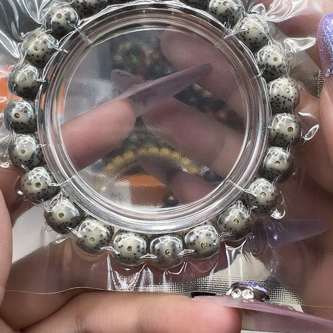 星月菩提手串23高端黑冰果冻10 9