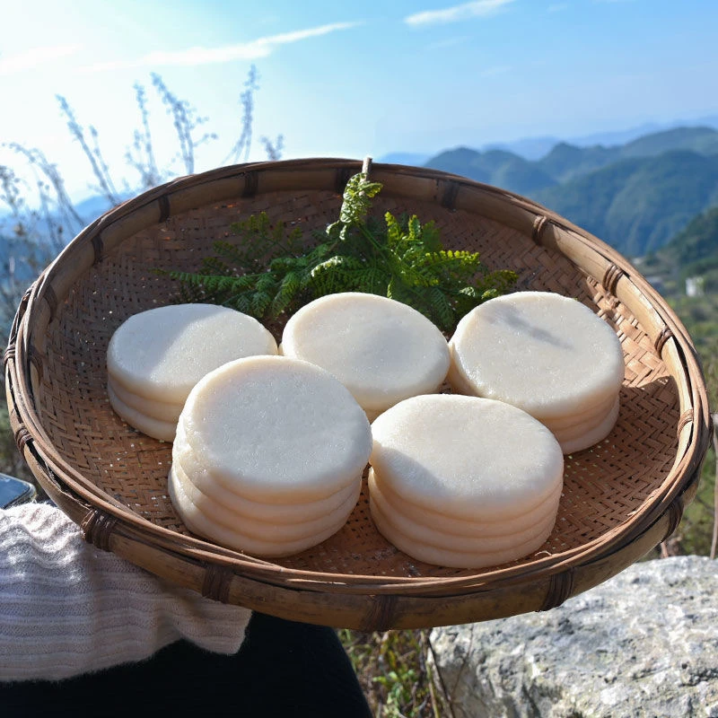 贵州湖南纯手工糍粑糯米糍粑打年糕农家年糕原味糯米糍粑