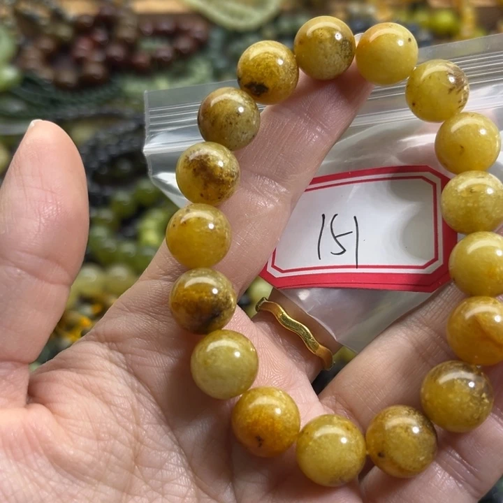 蛇纹石玉未镶嵌手链