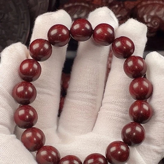 檀香紫檀（小叶紫檀）手串/手链1.2满鳞一档精品