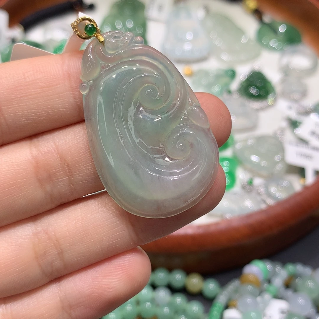 翡翠未镶嵌颈饰缅甸天然A货翡翠