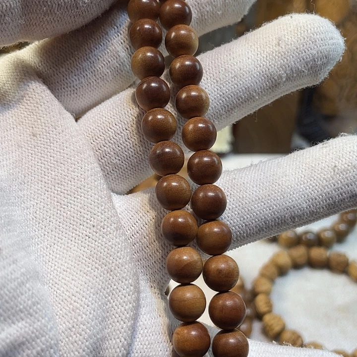 檀香木手串/手链老山檀香0.8多圈沉水天花板奶香、药香