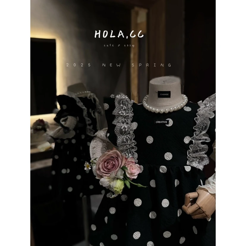 HOLA.CC·25春~大波点飞袖裙8850