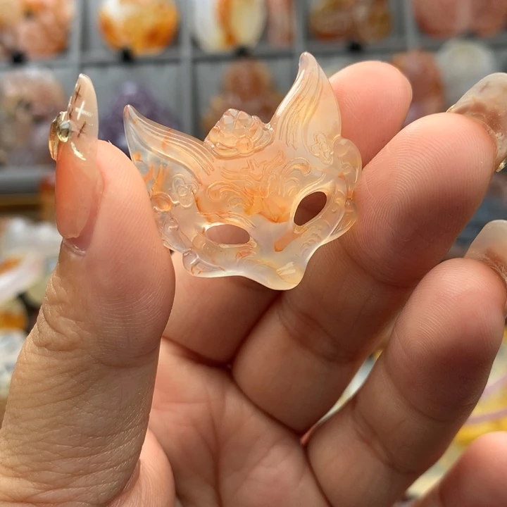 一***豆玛瑙/玉髓未镶嵌颈饰