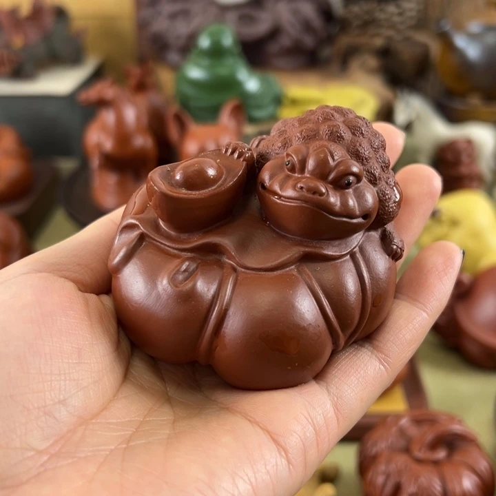 紫砂茶宠紫砂南瓜金蟾