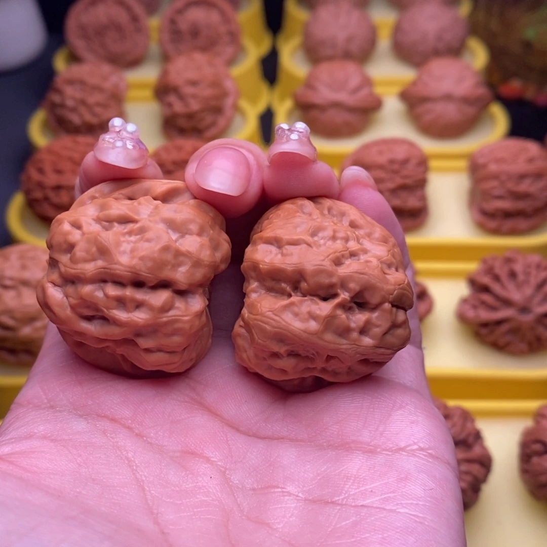 吊坠文玩核桃小蛙蛙36尺头茬7