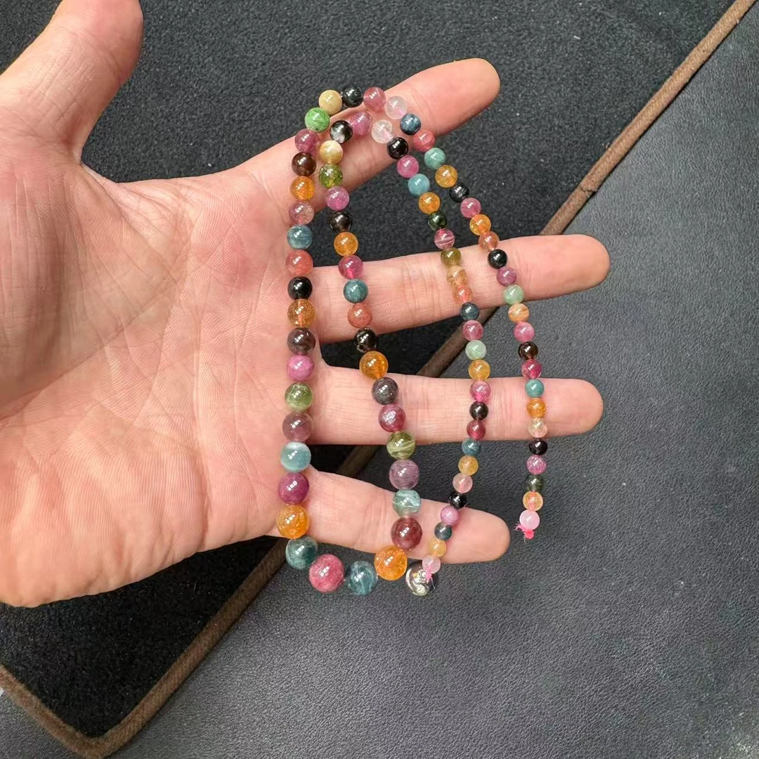 天然碧玺彩色时尚塔链  K004—多样性发