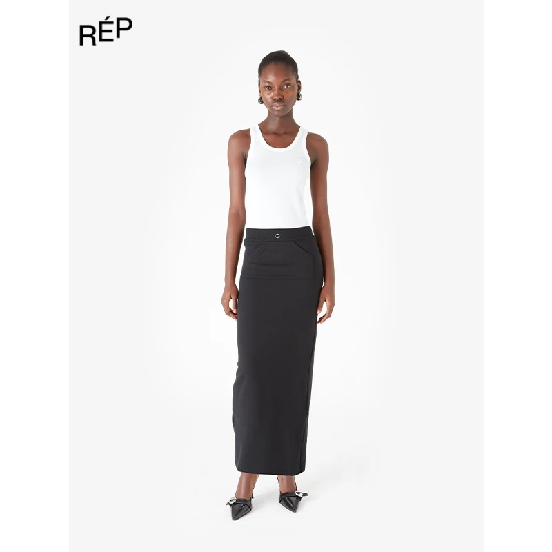 REP-COPERNI设计师品牌黑色/灰色慢跑长裙 25FW女装新品