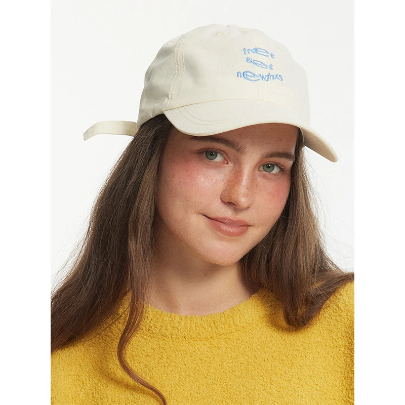 江南先生美式复古马卡龙色系鸭舌帽秋季男女logo刺绣休闲棒球帽