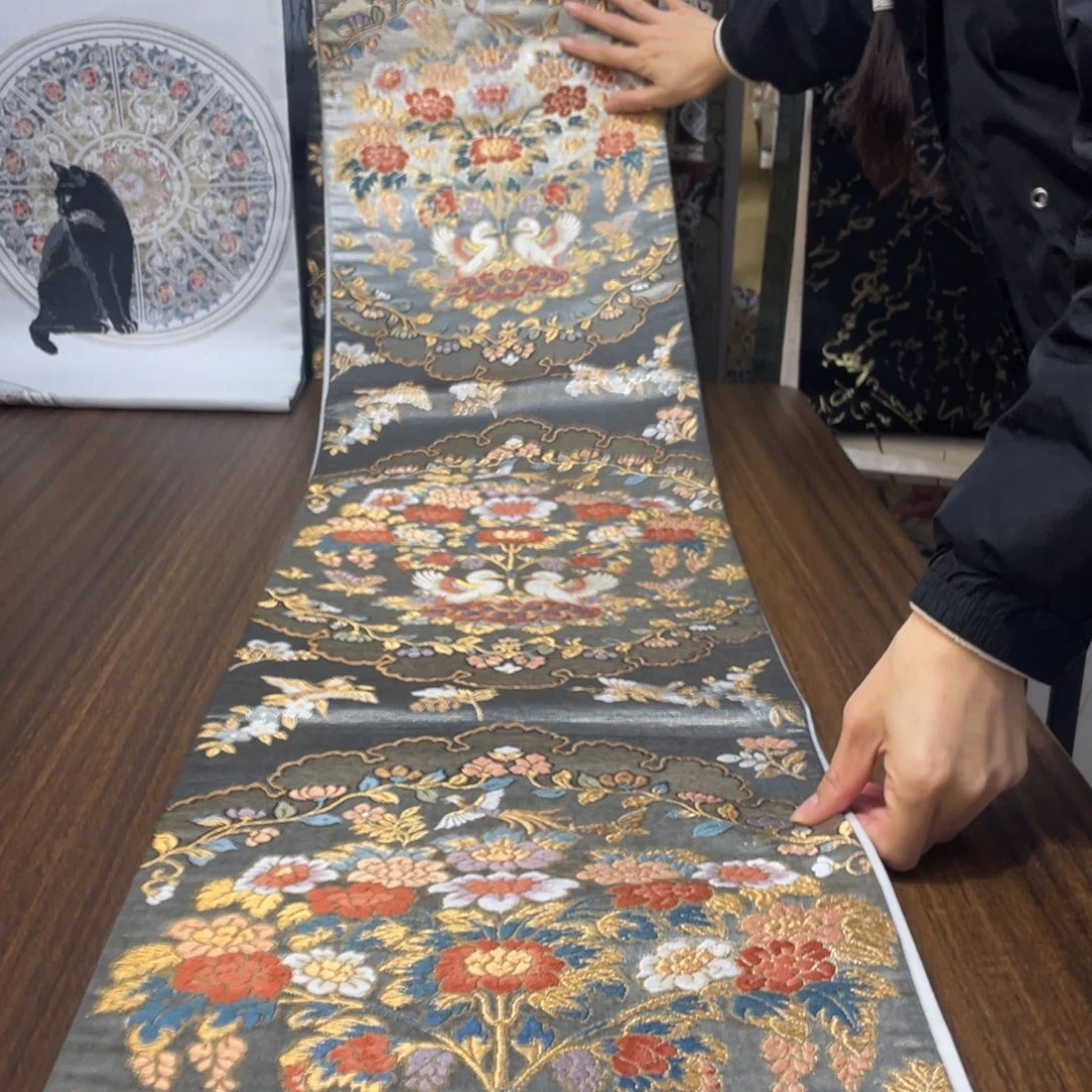 织绣38 唐锦西阵织桌旗