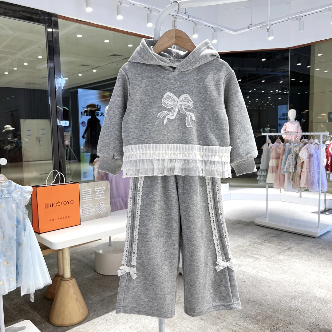皇室童缘新款秋季女宝休闲儿童甜美套装17730578006