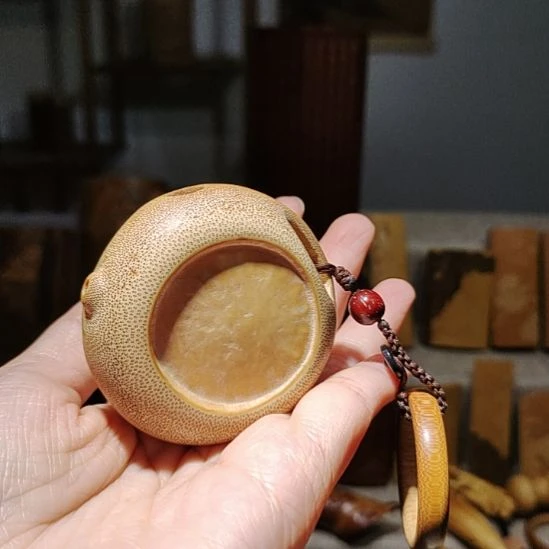 竹竹雕把把壶手把件