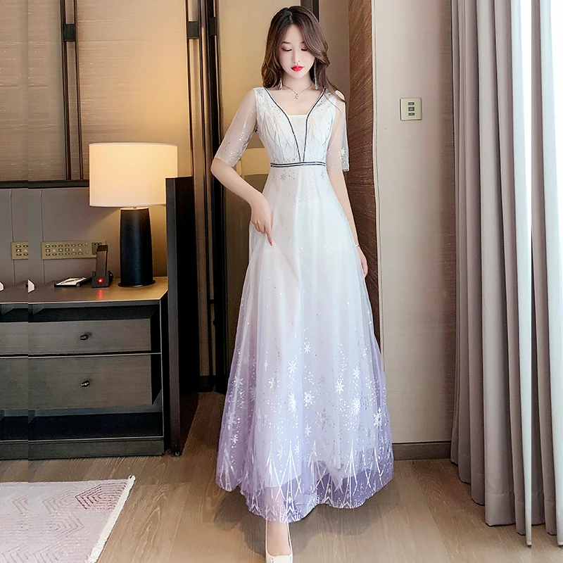 夏季时尚性感微胖显瘦遮肚子出街衣服网纱短袖适合海边拍照连衣裙